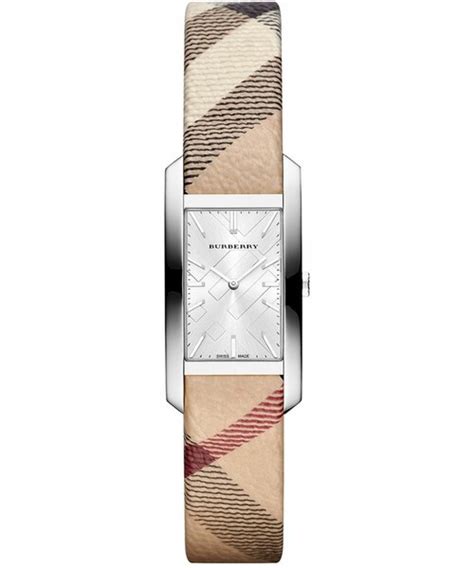 Burberry Watch, Women's Swiss House Check Fabric and Tan